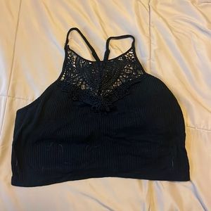 Cropped Lacy Tee